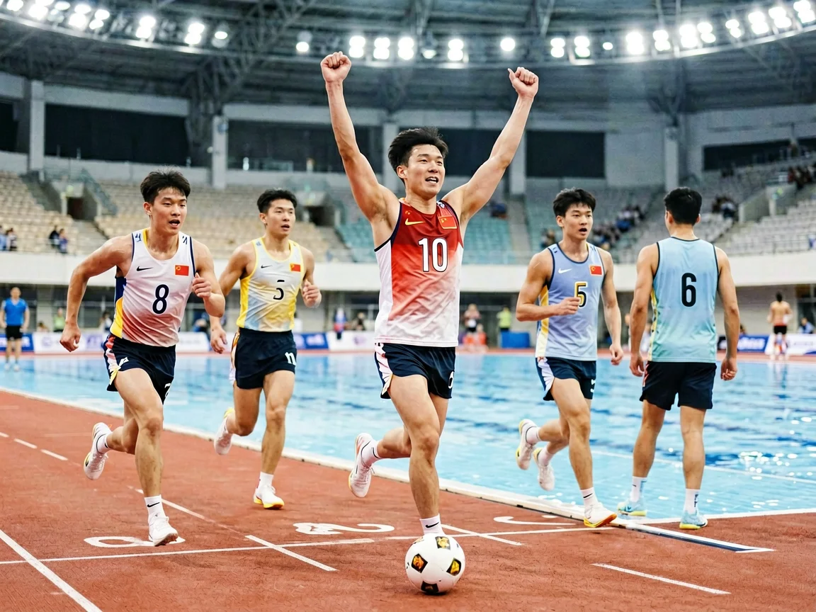 足球赛前训练，格纳布里